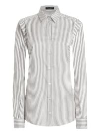 Dolce & Gabbana Striped long-sleeve Shirt | White | FARFETCH at Farfetch